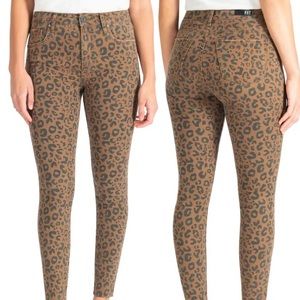 NWOT Kut from the Kloth Donna Leopard Skinny Jeans